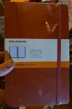 MOLESKINE Notebook Classic HARD Cover Rounded Notebook 240 Pages 5”x8-1/4”  Red