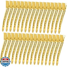 YGDZ 3.5 Inch Metal Duck Billed Clips with Holes - Alligator Curl Clips for S