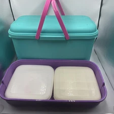 Eagle Craftstor Storage Organizer Tote Bins Tray Vintage Sewing Quilt Crafts USA