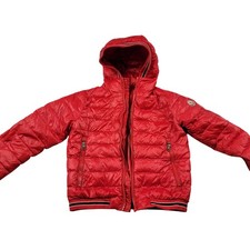 Moncler Kids Eliot Giubbotto Red Down Puffer Jacket Size 8 705 