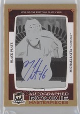 2013 The Cup Masterpieces Printing Plate Black Framed 1/1 Michael Latta Auto 4p5