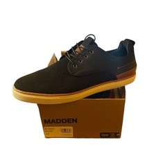 Steve Madden Cinque Sneakers Mens 13 Black Knit Casual Lace Up Shoes