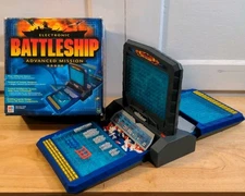 Vintage 2000 Electronic Talking Battleship Game Military TESTED *FLAW* Parts