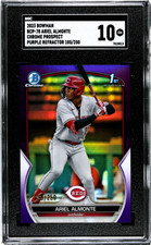 2023 Bowman #BCP-78 Ariel Almonte Chr. Pros. Purple Ref. SGC 10