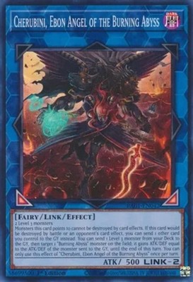3 x Cherubini, Ebon Angel of the Burning Abyss - RA01-EN042 - Super Rare - 1st E