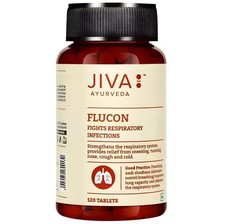 Jiva Ayurveda Flucon Tablets 120tab Herbal Ayurvedic Respiratory Wellness
