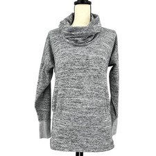 ATHLETA Cowl Neck Sweatshirt Gray Long Sleeve Active Pullover Women's Small