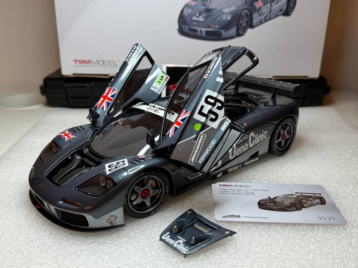 TSM 1/18 McLaren F1 GTR Le Mans Winner Le Mans 1995 LOW NUM Mint
