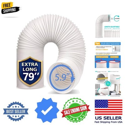5.9'' 6'' Diameter AC Hose, 78.7'' Length Portable Air Conditioner Exhaust Hose,...
