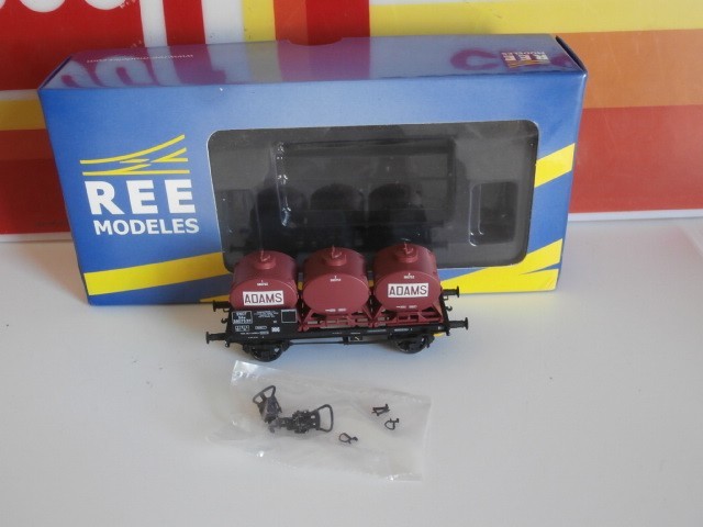 Wagon Porte-Citernes Adams SNCF REE WB-092 Époque III à Essieux HO