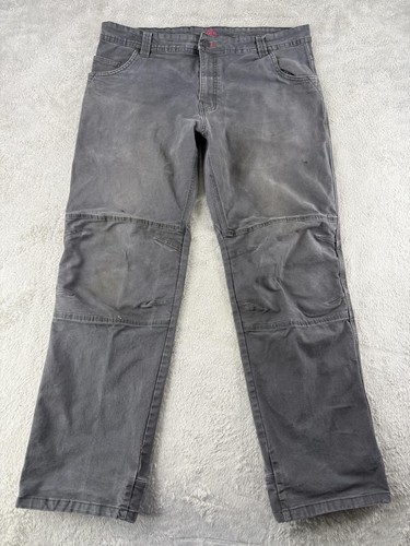 Eastern Mountain Sports EMS Pants Mens 38 Gray Fencemender Rebar Double Knee