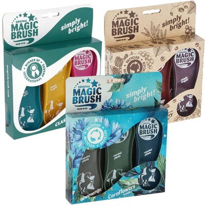 Magic Brush Pferdebürste Putzzeug Fellbürste Mähnenbürste 3 er Set