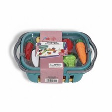 Small Basket with Sliceable Food 31 pcs Pretend Play Toy