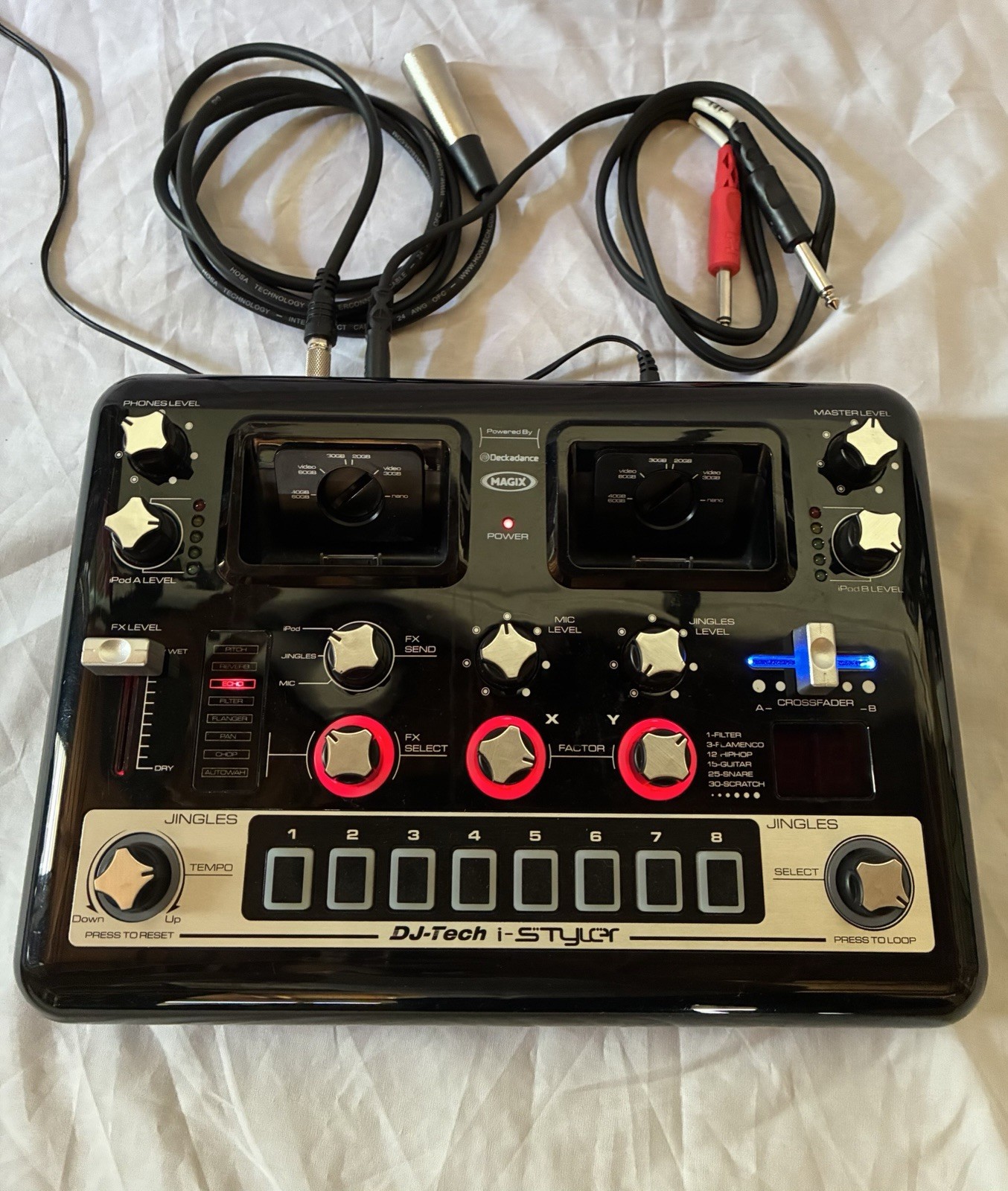 DJ Tech I-Styler Mixer w/ Case and Cables