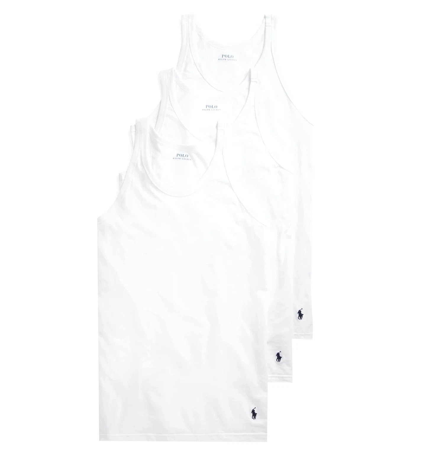 Polo Ralph Lauren NSTKP3 Slim Fit 100% Cotton Tank - 3 Pack