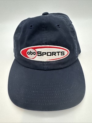 ABC Sports Vintage Hat Blue TV Broadcasting Adjustable Embroidered