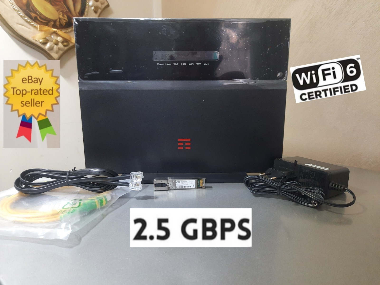 Modem TIM Hub + Executive 2.5 GB ZTE Router WiFi 6 Plus Fibra Ultraveloce Ftth