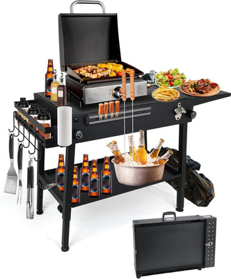 Griddle Stand Fit for Blackstone 22 Inch & 17 Inch, Portable Grill Stand with...