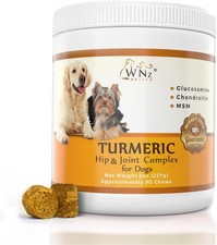 Chewable Potent Antioxidant Turmeric Hip Joint Dog Tablets 120 tabs