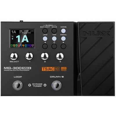 NUX MG-300 MK II Multi-Effects Amp Modelling Pedal Built In Loop - NEW