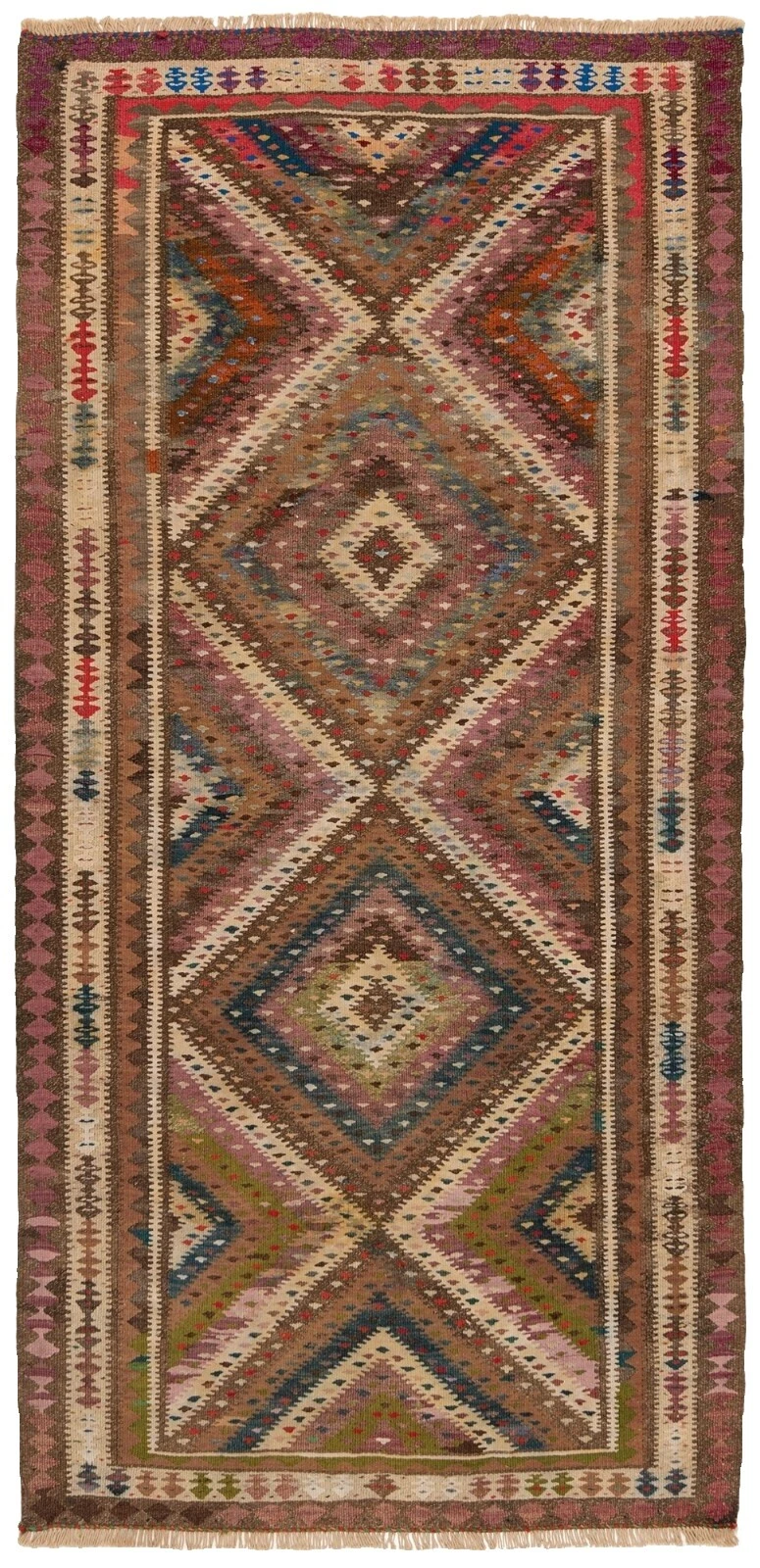Kilim Brown Antique Rugs & Carpets