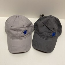 Sportsman Cap LOT OF 2 NEW Lt & Dk GREY One-Size-Fits All Adjustable Hat/Cap NEW