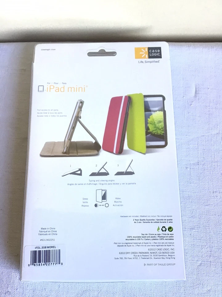 New Open Box Case Logic Apple iPad Mini Gray Folding Folio Cover IFOL-308 Morel - Image 2 of 4