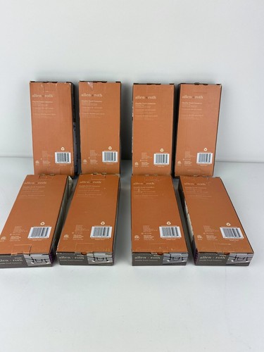 LOT OF 8 ALLEN ROTH 0726498 FLEXIBLE TRACK CONNECTOR DARK BRONZE FINISH OPEN BOX - Picture 2 of 6