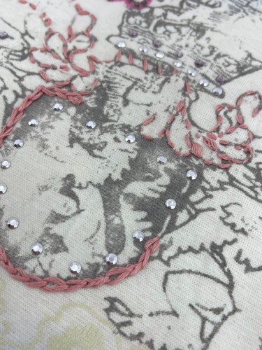 Spencer Jeremy Woman Plus Long Sleeve Floral Beaded Rhinestone Shirt Top Size 1X - Picture 9 of 14