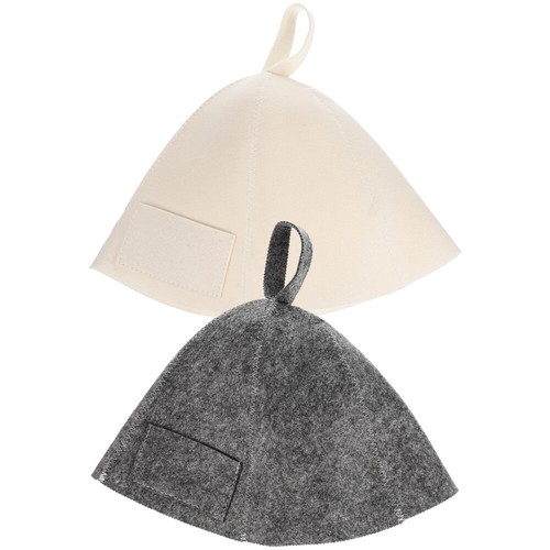 Sombrero de secado de pelo para baño de niñas 2 piezas sombrero de baño sauna cubo sauna sombrero casa sauna - Imagen 8 de 12