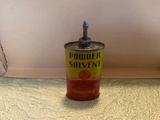 Rare Vintage Lead Top Remington Powder Solvent Gun Oil Tin Can