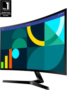 SAMSUNG 27" Curved Gaming Monitor S3 (S36GD) FHD 1800R Computer Screen, 100Hz