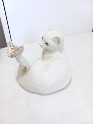 LENOX ENCHANTMENT IVORY CAT COLLECTION FIGURINE WITH BOX | eBay