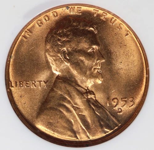 1953-D Lincoln Wheat Cent 1c NGC MS66 RD