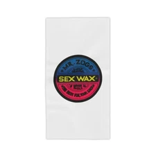 Mr. Zogs Sex Wax Classic Logo Premium Beach Towel White