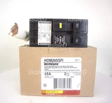 Square D HOM245GFI 2 poles 45amps ground fault circuit breaker NEW QTY FL STOCK