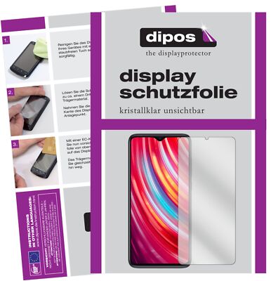 6x Schutzfolie für Xiaomi Redmi Note 8 klar Displayschutzfolie Display Schutz