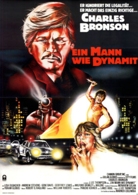 Ein Mann wie Dynamit ORIGINAL A1 Kinoplakat Charles Bronson / Lisa Eilbacher