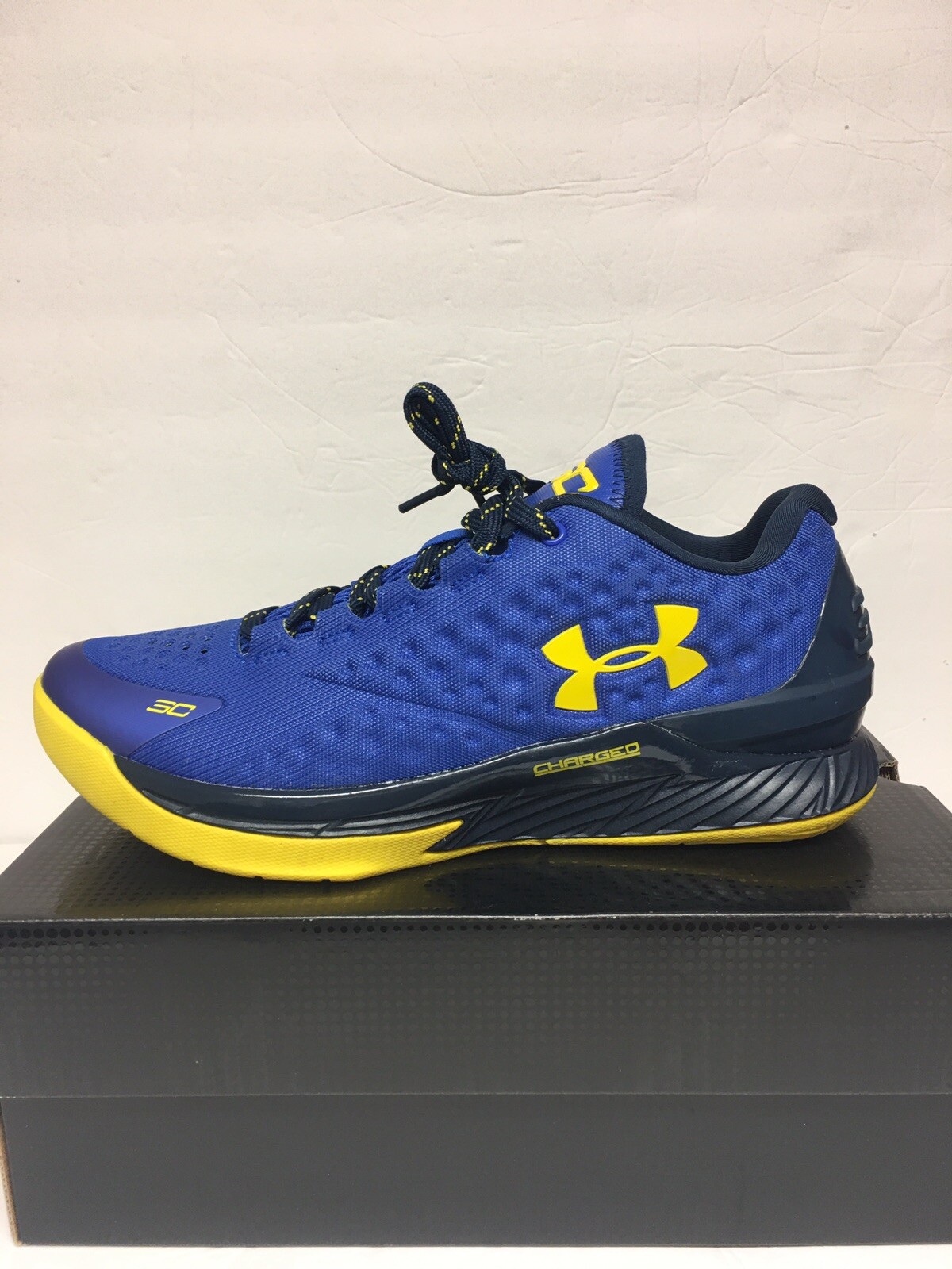 Under Armour Curry 1 Low Mens Size 8 Royal Taxi “Dub Nation” Basketball Shoes thumbnail 7