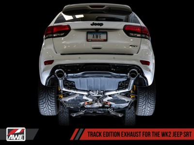 AWE Fit 2020 Jeep Grand Cherokee SRT Track Edition Exhaust - Chrome Silver Tips