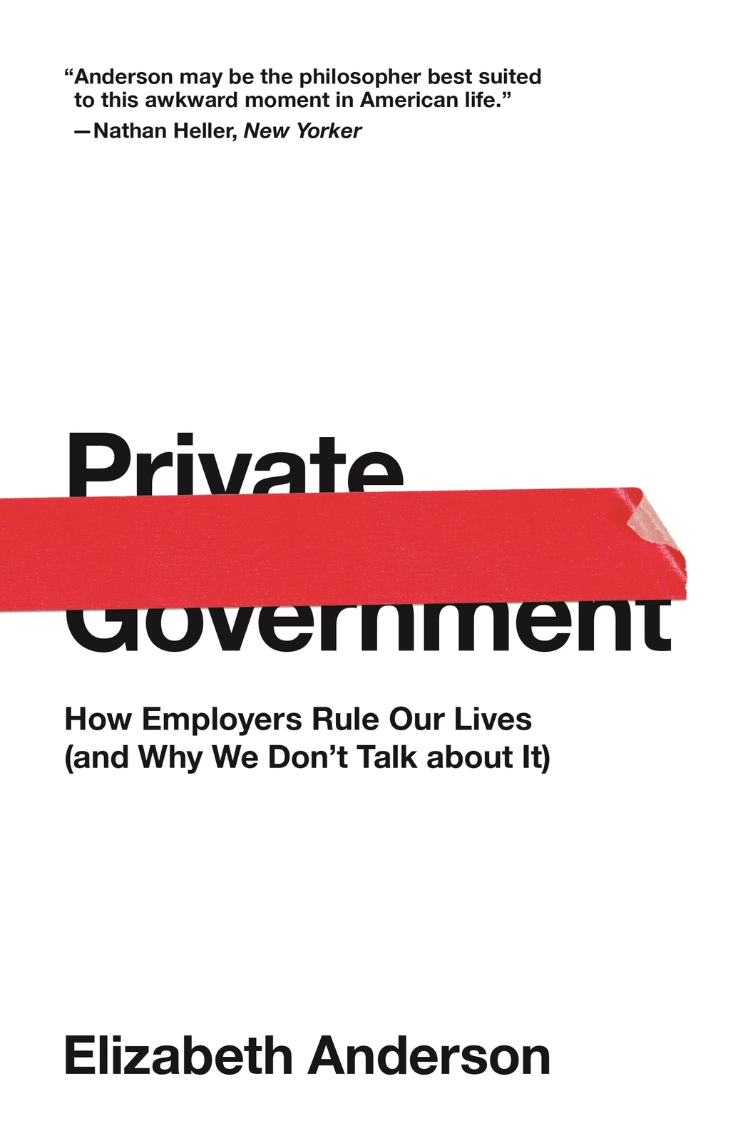 Private Government by Elizabeth Anderson PAPERBACK - Image 6