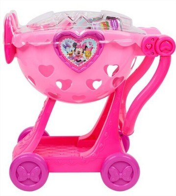 minnie happy helpers bowtique shopping cart pink