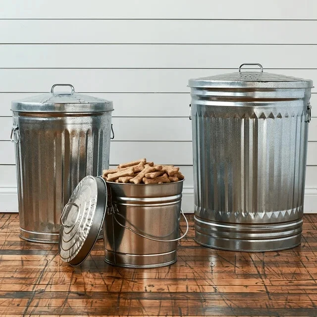 BEHRENS Lata de Almacenamiento con Tapa de Bloqueo de Acero Galvanizado, 6 Galones Foto 4 de 4