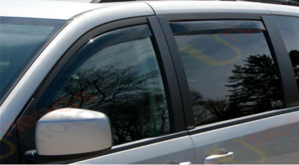 Viseras de ventana en canal deflectores de protección solar para viento lluvia para Honda CR-V 2007-2011 Foto 2 de 4