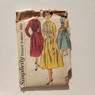 1950s summer dress French Pattern for a PDF Multi-page Sewing Pattern Summer casual Dress 2 50's Summer Dresses What They