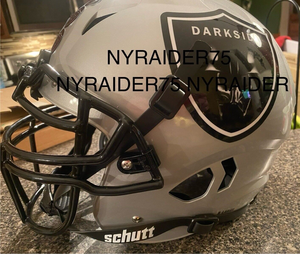 darth vader football helmet Raiders Custom Darkside/Darth Vader Authentic Schutt Vengeance Football  Helmet