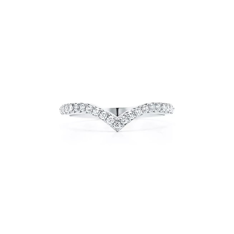 Tiffany & Co. Soleste Platinum Setting V Size 7