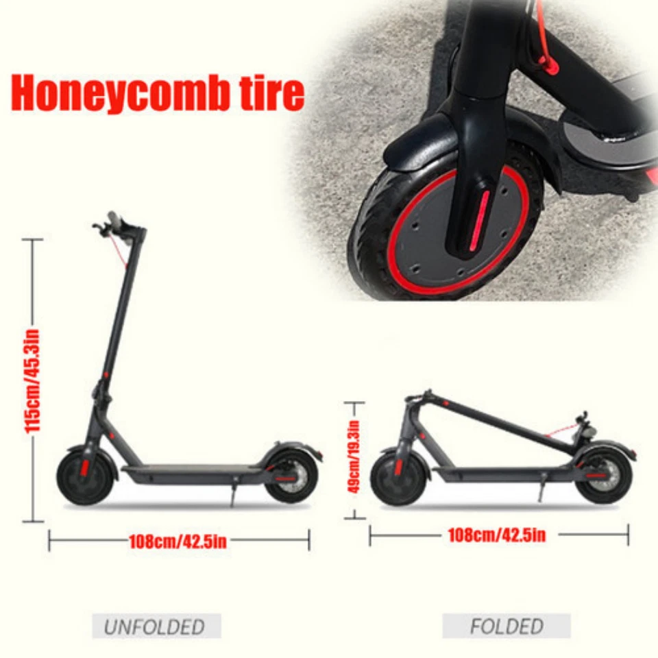 2025 900W 40KM/H 50KM Portable Electric Scooter Adult Foldable Travel E-Bike - image 2 of 4