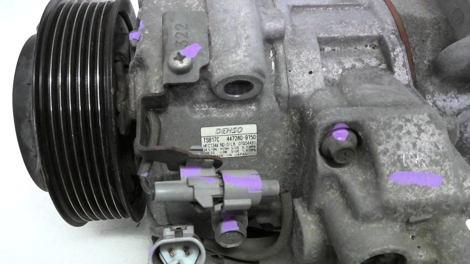 2013-2018 LEXUS ES350 3,5 Л A/C AC КОНДИЦИОНЕР КОМПРЕССОР 447280-9150 OEM - Изображение 2 из 4