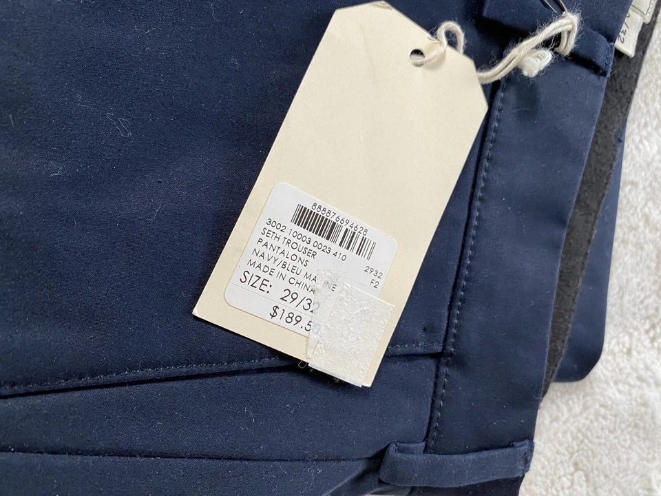 Новый с Ярлыками CLUB MONACO темно-бегун флис с подкладкой брюки 29 32 Seth брюки $189 распродано - Изображение 4 из 4